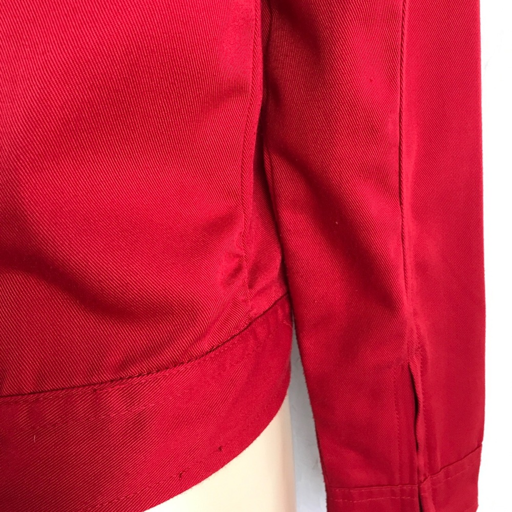 🚫SOLD🚫 Red Racer Style Sleek Zip-Up Jacket w/ - Picture 16 of 16